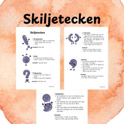 Skiljetecken – visuellt stöd