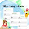 Välskrivning – skolstart