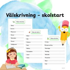Välskrivning – skolstart