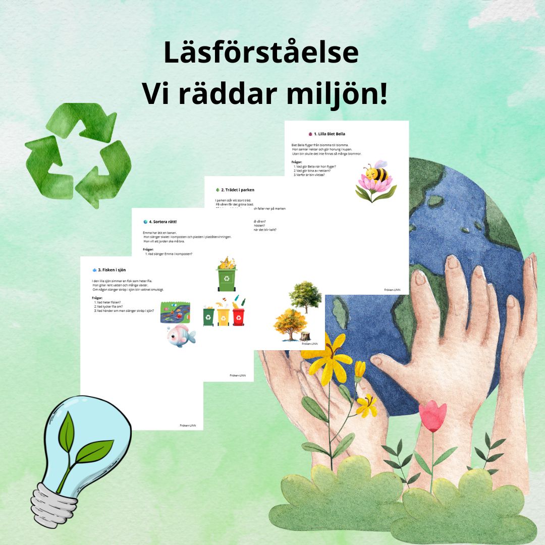 Läsförståelse! Vi räddar miljön!