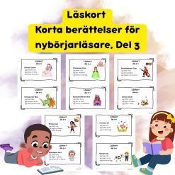 Läskort Del 3 – Korta berättelser för nybörjarläsare