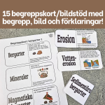 Begreppsträning Jordens yttre krafter och bergarter - bild 1