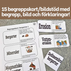 Begreppsträning Jordens yttre krafter och bergarter