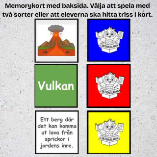 Jordens inre krafter: Begreppskort och olika övningar