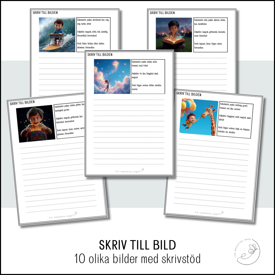 Skriv till bild (med skrivstöd)