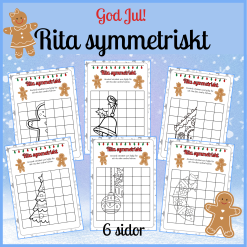 God Jul – Rita symmetriskt, 6 sidor