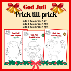 God Jul – prick till prick, 3 sidor