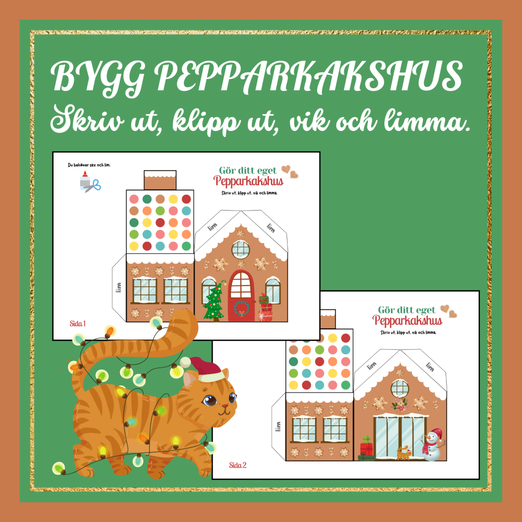 Julpyssel: Bygg pepparkakshus