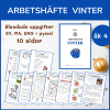 Vinterhäfte åk 4, 10 sidor blandade uppgifter med vinter- och jultema