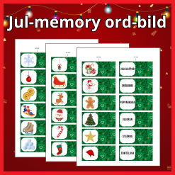 Jul, memorykort, 36 st, 2 varianter