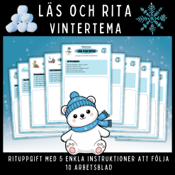 Läs och rita med vintertema!