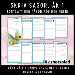 Barnboksveckan: Sagoskrivning för åk 1