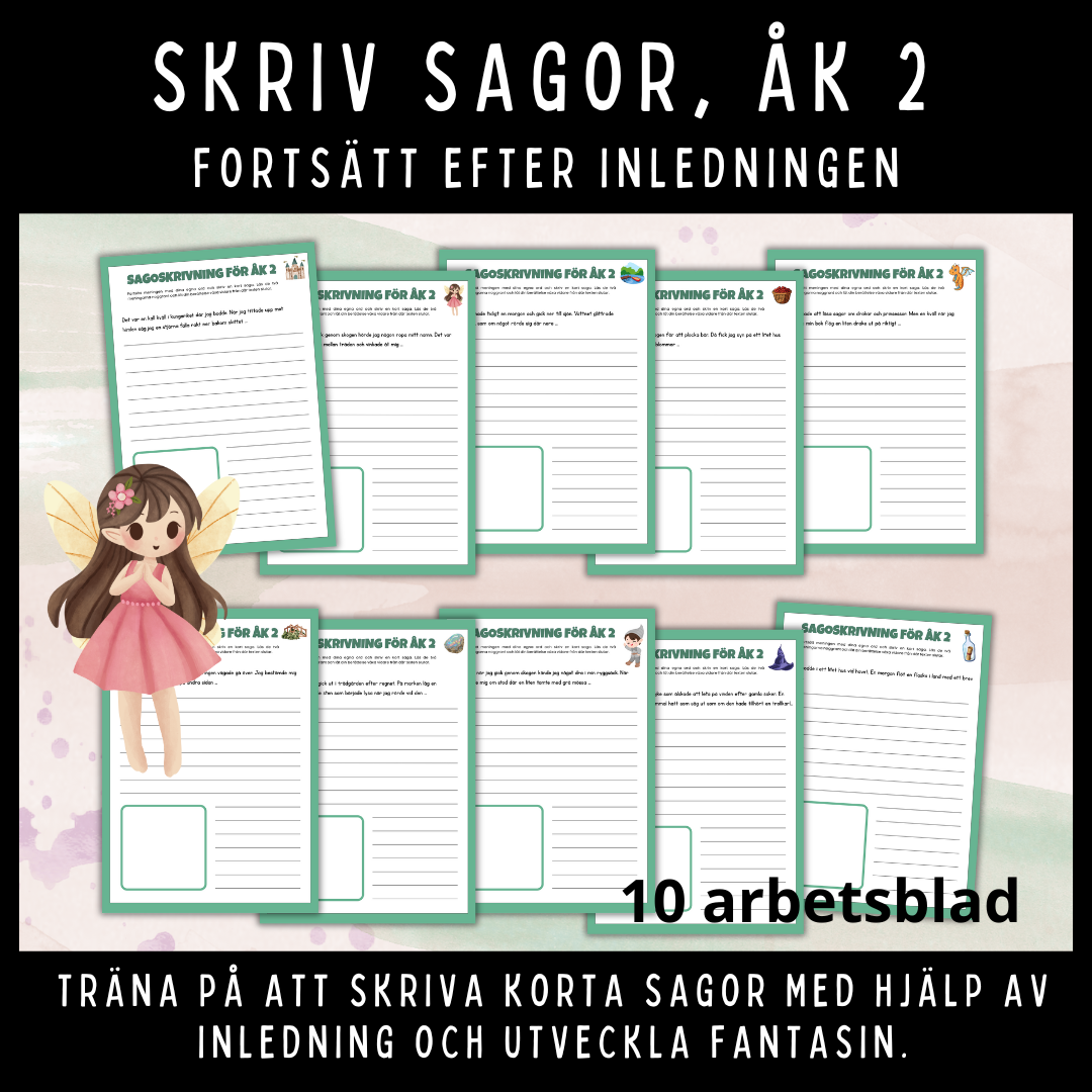 Barnboksveckan: Sagoskrivning för åk 2