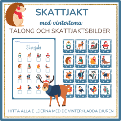 Gå på skattjakt med vintertema.