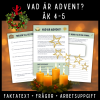 Vad är advent? Faktatext & arbetsuppgifter för åk 4–5