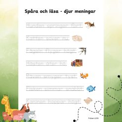 Spåra och läsa: Djur
