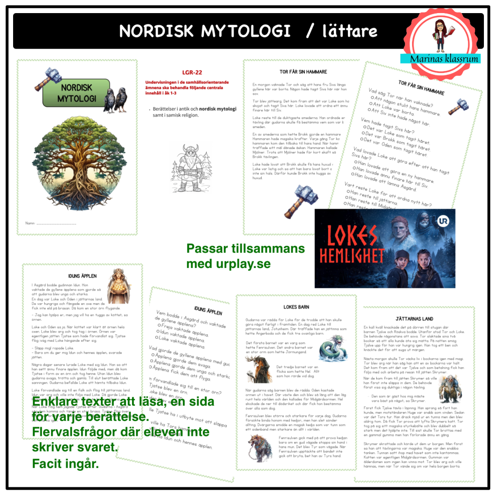 Nordisk mytologi – lättare texter