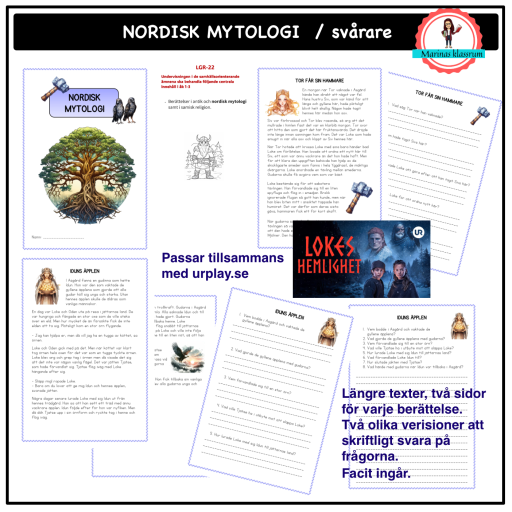 Nordisk mytologi – svårare texter