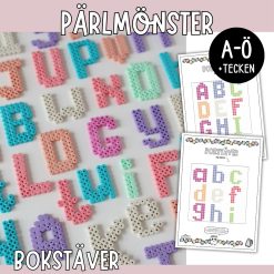 Pärlmönster: Alfabetet