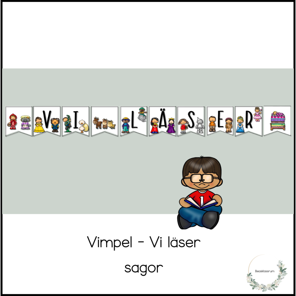 Vimpel – vi läser (sagor)