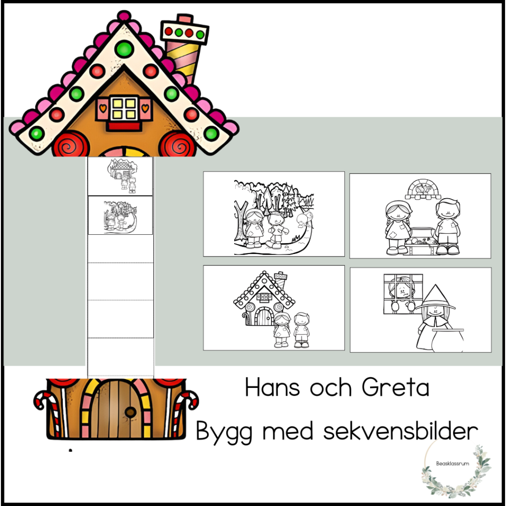 Hans och Greta – bygg med sekvensbilder