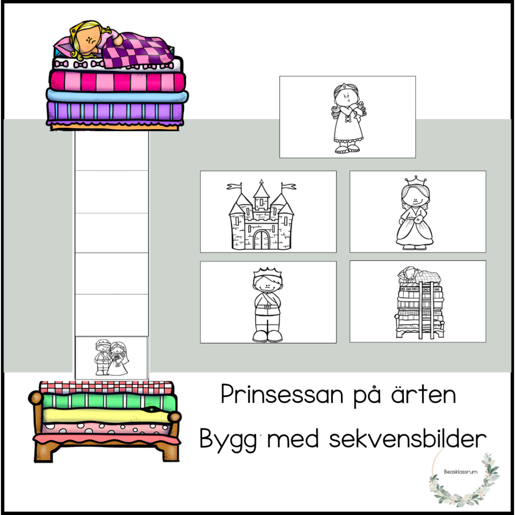 Prinsessan på ärten – bygg med sekvensbilder