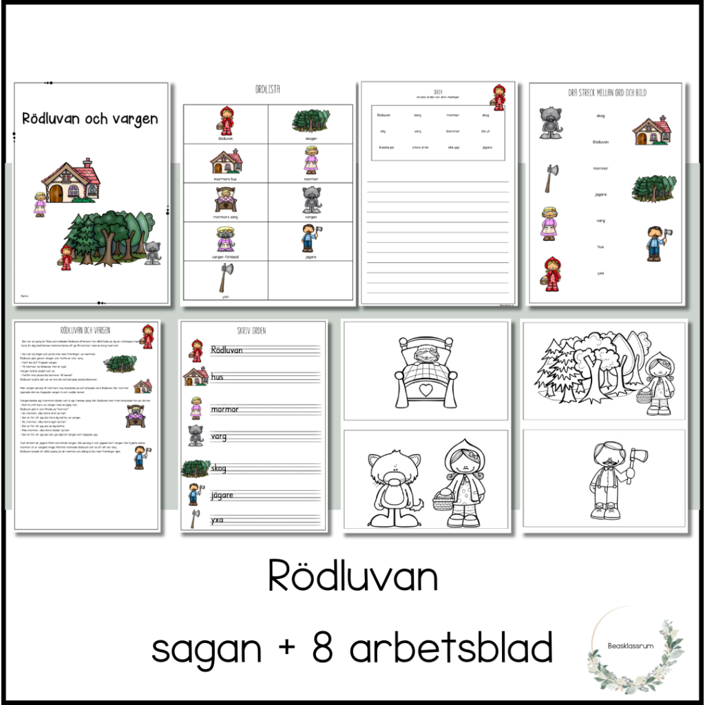 Rödluvan och vargen nivå 1
