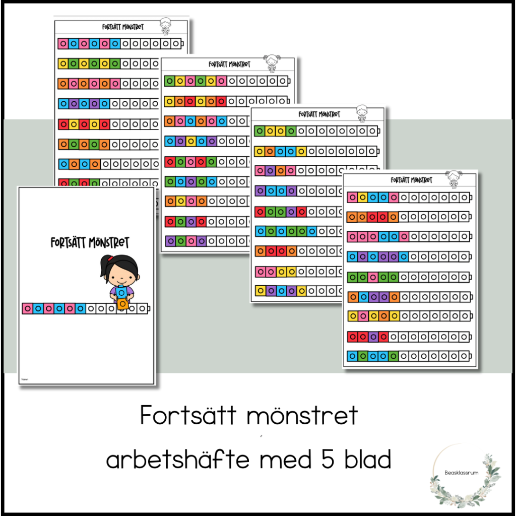 Fortsätt mönstret – arbetshäfte
