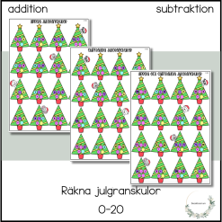Räkna julgranskulor 0-20