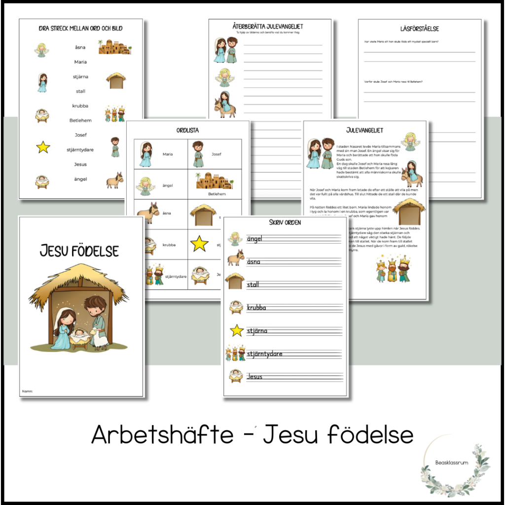 Jesu födelse – arbetshäfte