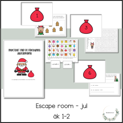 Escape room - mysteriet med de försvunna julklapparna åk 1-2