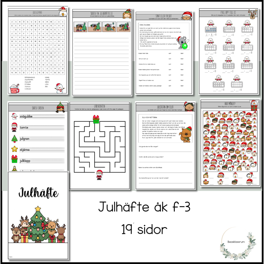 Julhäfte åk 1-3