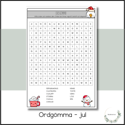 Ordgömma - jul