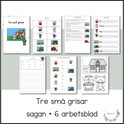 Tre små grisar nivå 1