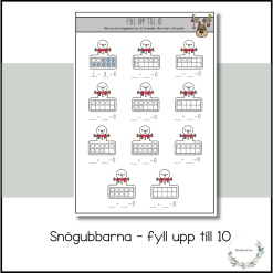 Snögubbarna - fyll upp till 10