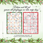 Julkalender Adventskalender färgläggning - bild 1
