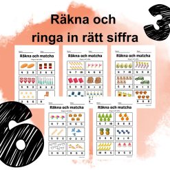 Räkna och ringa in rätt siffra