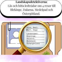 Landskapsdetektiverna: Blekinge, Dalarna, Medelpad, Östergötland