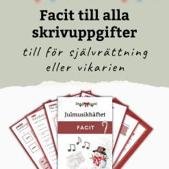 Julmusikhäftet – arbetsblad och övningar