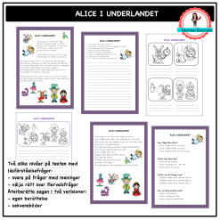 Sagostunden Alice i underlandet