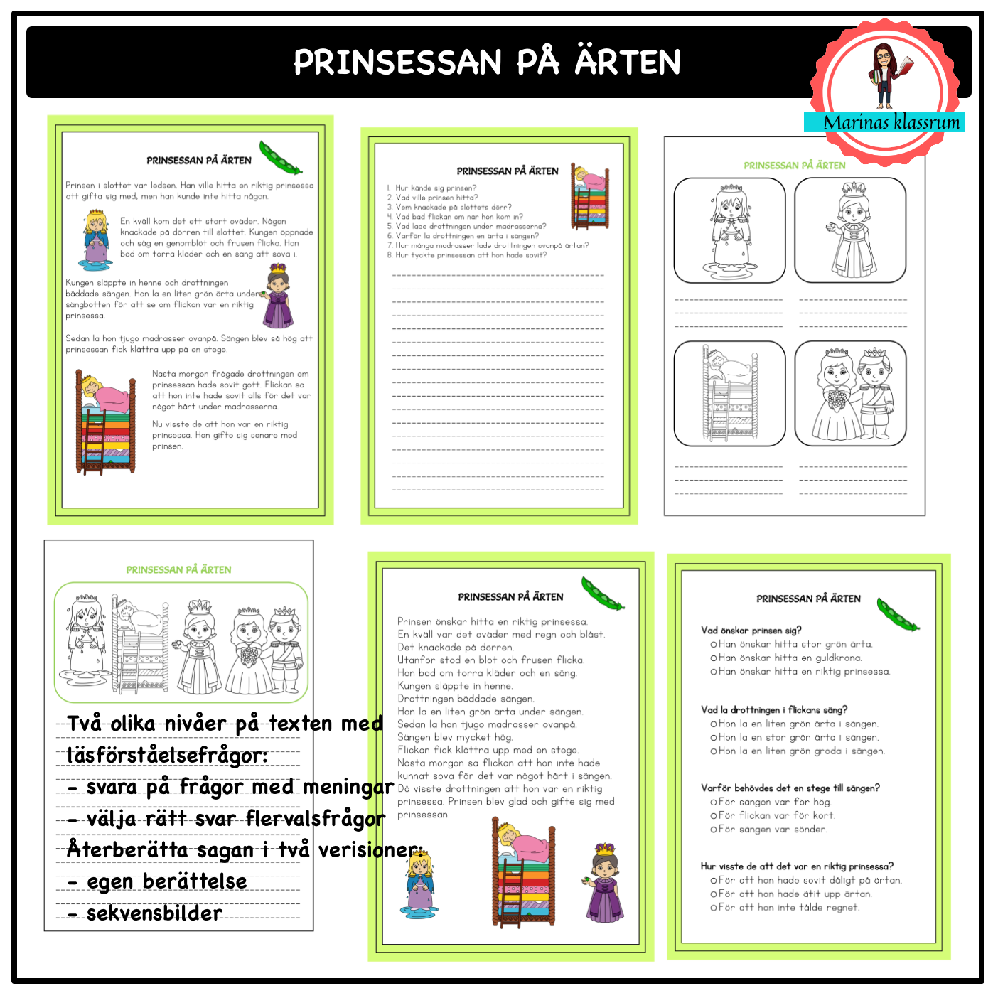 Sagostunden Prinsessan på ärten