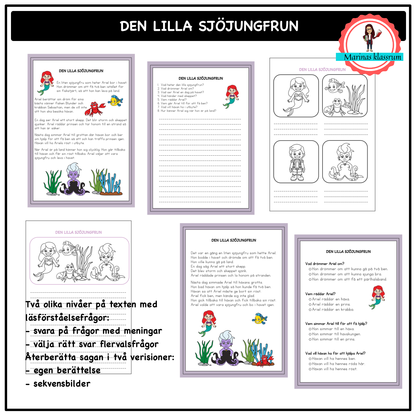 Sagostunden Den lilla sjöjungfrun