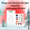 Skapa och dekorera din egen snögubbe – vinterpyssel för barn