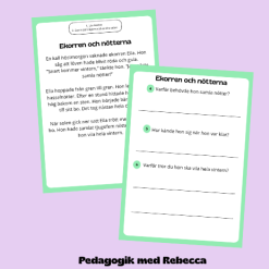 Läsförståelse: Ekorren och nötterna