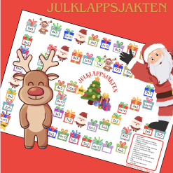 Julklappsjakten - multiplikationsspel