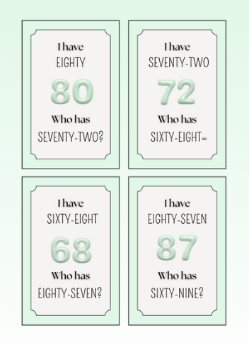 Pratorm – I have.. Who has.. + bildstöd (62-100)