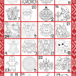 Julkalender Adventskalender färgläggning - bild 5