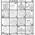 Julkalender Adventskalender färgläggning - bild 4