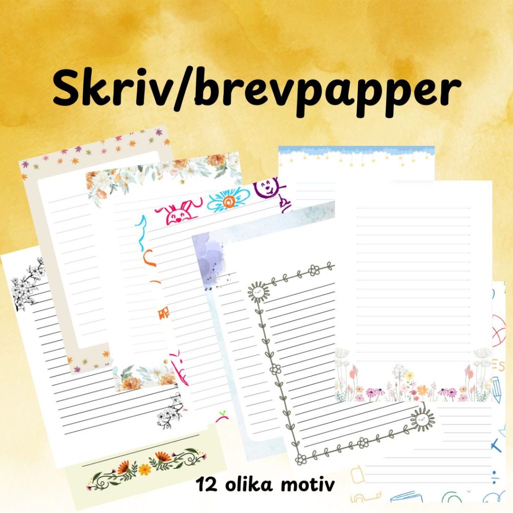 Skriv/brevpapper
