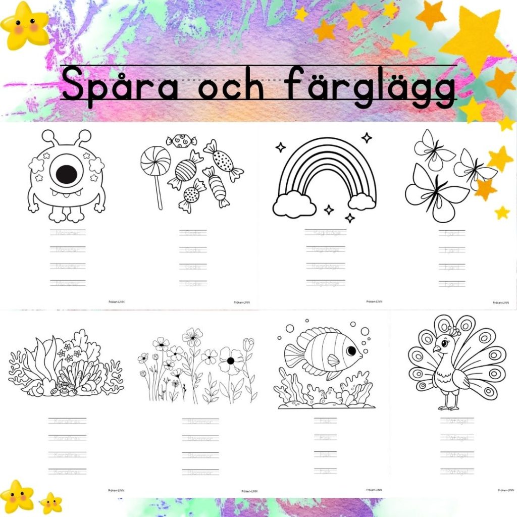 Spåra och färglägg